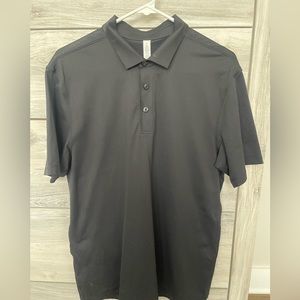 Men’s black cooling lululemon polo size medium.